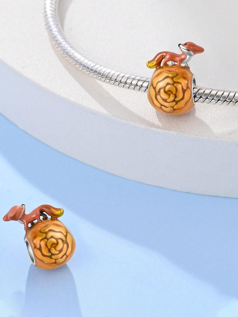 Charms Plata Cute Leopard Little Fox Panda Beads Copper Plated Fit Copperoriginal Bracelet For Jewelry Making Diy Charm