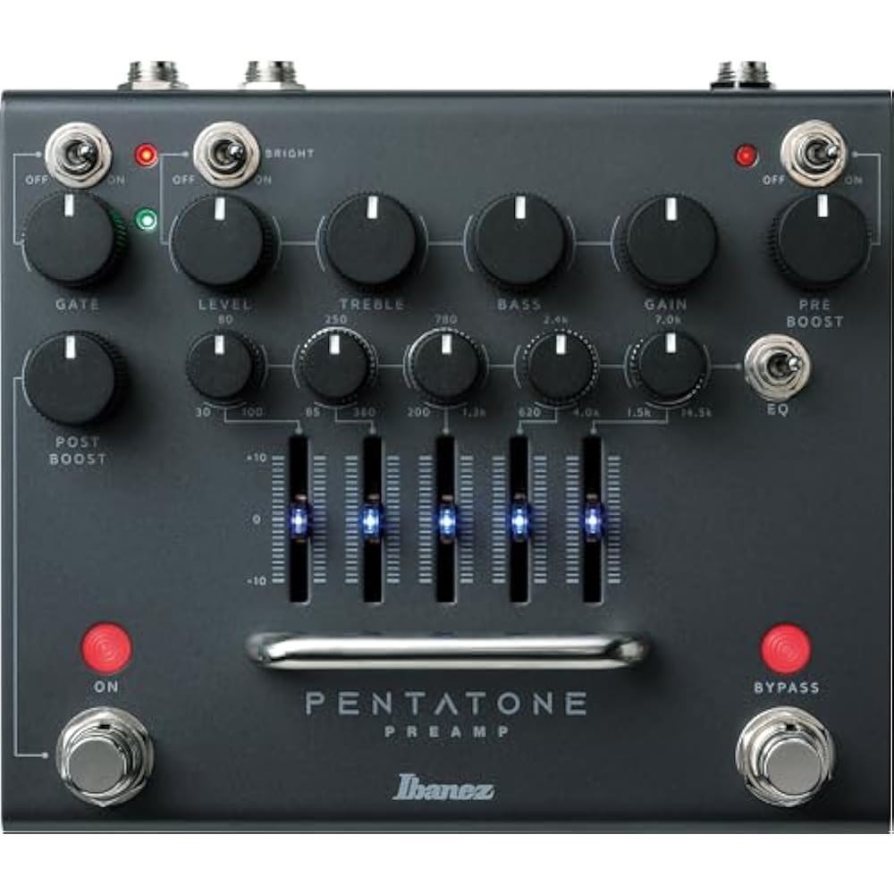 IBANEZ Ibanez 5 Band Parametric EQ/Noise Gate “PENTATONE PREAMP” PTPRE