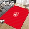 Aberdeen Football Club Flannel Pattern Square Carpet,Area Rug,Carpet Rug for Living Room Bedroom Sofa Playroom Decor,Non-slip Floor Mat