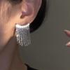 Elegant Galaxy Tassel Earrings: Niche Design, Light Luxury, Long-Lasting Chain Style