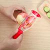 Ergonomic Handle Vegetable Peeler Storage Tube Peeler with Organizer Gadgets Fruit Peeler  Camping