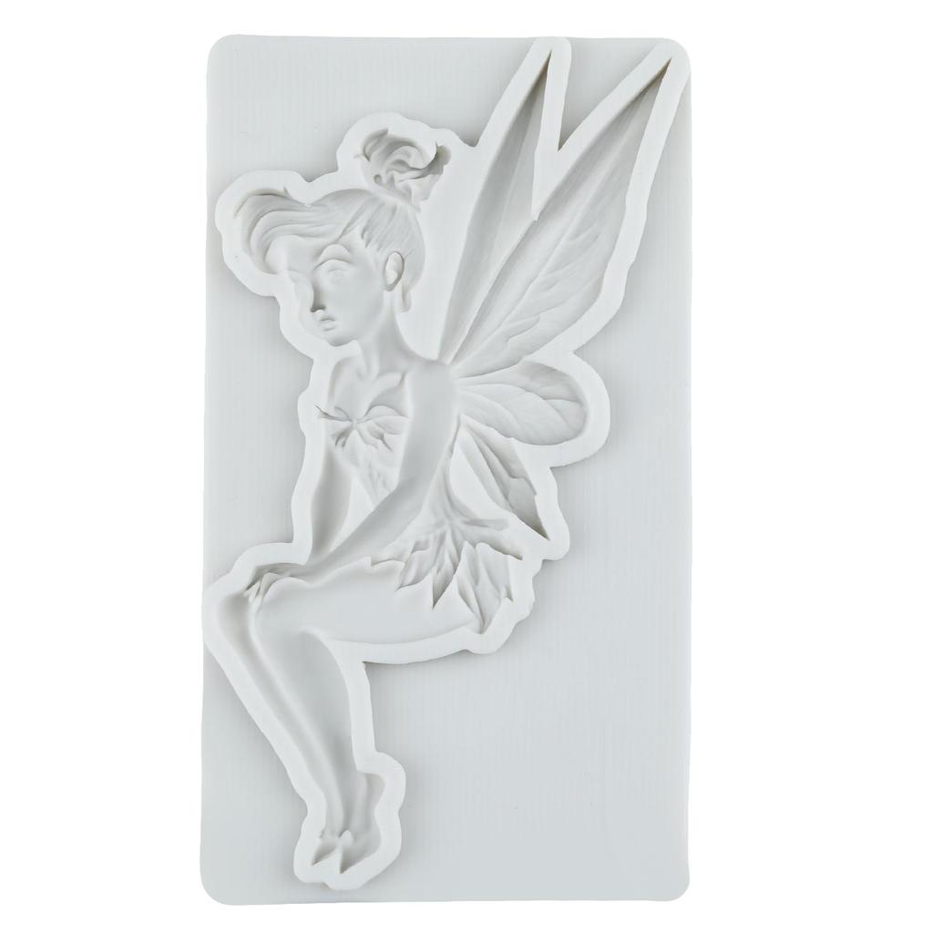 Flower Fairy Silicone Molds Dancer Goddess Feather Girl Fondant Mold Cake Decorating Tools Cupcake Topper Candy Resin Clay Chocolate Gumpaste Mold
