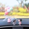 Adorable Kissing Couple Car Ornaments - Cute Interior Decorations for Cars