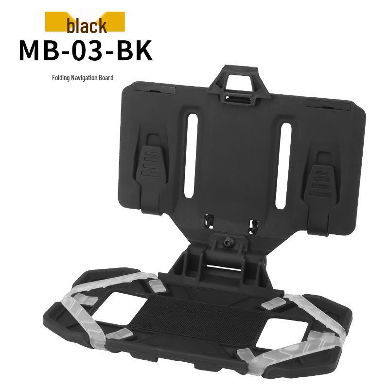 CS Tactical Camouflage Folding Navigation Board Molle Carrier: Universal Vest-Style Mount for Phone & Accessories