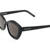 Saint Laurent Side Logo Letter Print Square Sunglasses Unisex Sunglasses Black SL-68-001