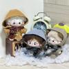 10 cm Baumwollpuppenkleidung vierfarbiger Winterwollmantel Schal Seesterne können tragen keine Attributpuppe Ersatz Kawaii