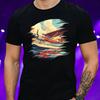 T-Shirt Herren Wasserflugzeug Motiv Baumwolle Größe S bis 5XL