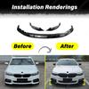 For BMW 5 Series G30 G31 M-Sport 2017 2018 2019 2020 Car Front Bumper Lip Splitter Guard Protector Exterior Accessories BodyKits