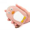 Cute Penguin RFID Card Holder Wallet for Women, Zipper Credit Card Organizer, PU Leather Mini Coin Purse, Accordion Card Case with Keychain