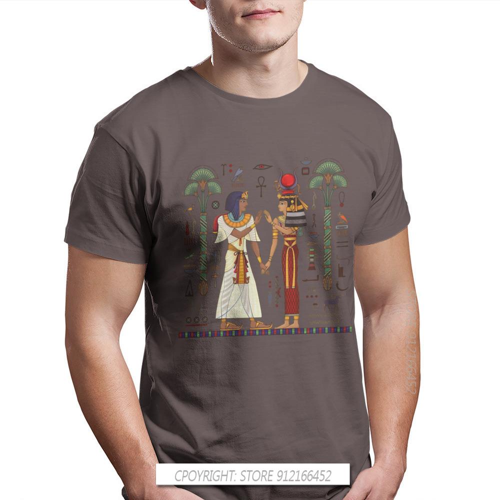 Ägyptisch Altes Ägypten Kultur Hieroglyphe Und Symbolalte Kultur Singen Und Symbol Männer T-Shirt Groß Reine Baumwolle Vintage T-Shirt