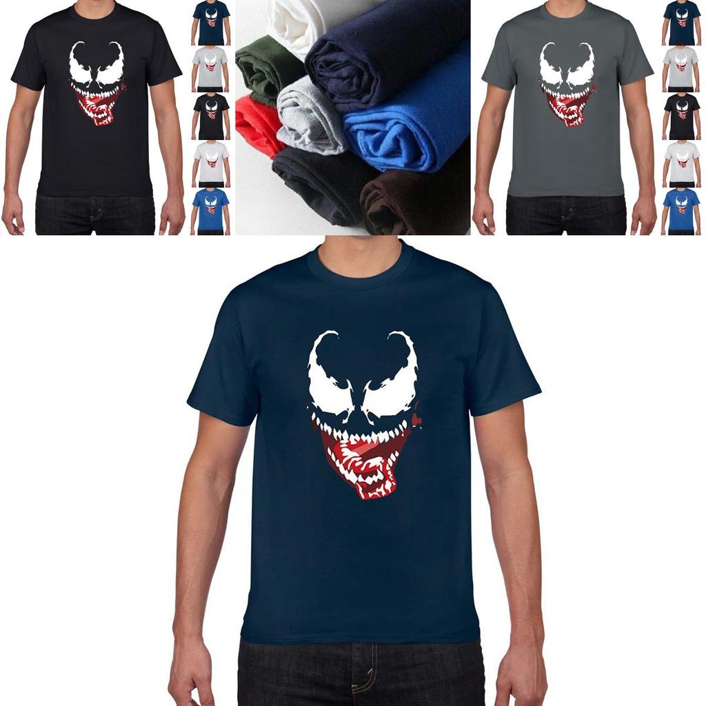 Premium Comic Venom Spider-man Men Short Sleeve T-shirt For Casual Cosplay Wear