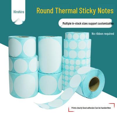 Self-Adhesive Round Thermal Labels for Printing