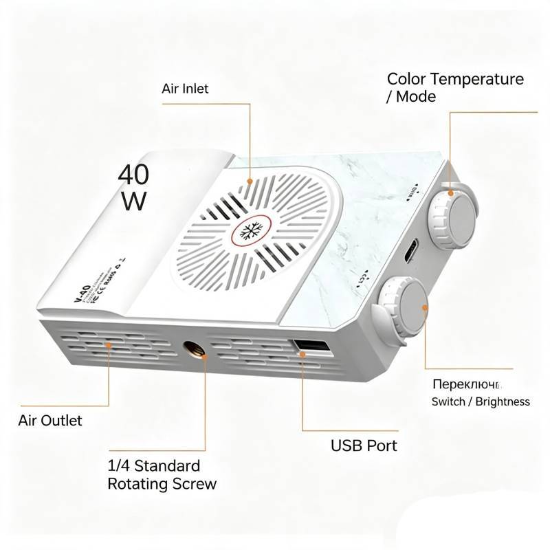 Led Fill Light For Live Streaming With Adjustable Color Temperature For Content Creators