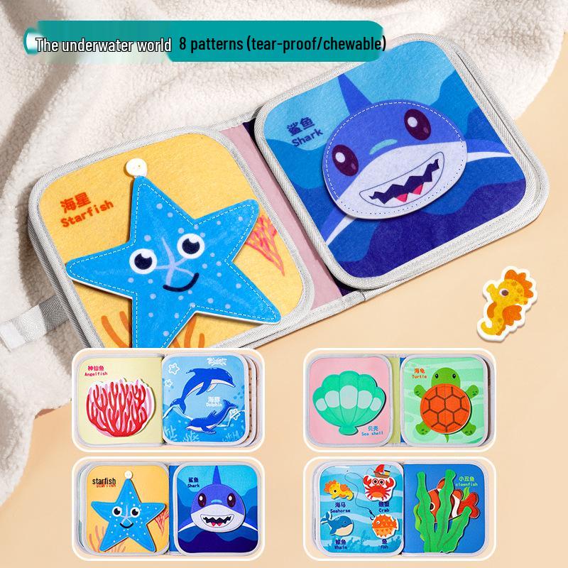 Durable Baby Fabric Quiet Book: Tear-Resistant, Chewable Cloth Book for Early Education (6+ Months)