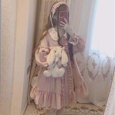 Japanese Girl Cute Soft Girl Loli Student Dress Chiffon Dress Summer New Lolita Skirt Cute