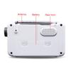 Shower Radio Speaker, AM/FM Radio with LCD Display, Portable Stereo Radio with Earphone Port for Home, Beach, Hot Tub, Bathroom, and Outdoor Use