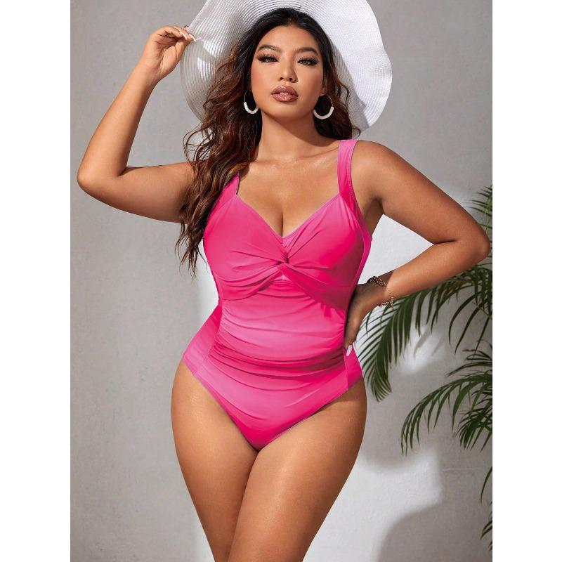 New European and American Large-size One-piece Swimsuit for Ladies, Colorful, Tight and Thin One-piece Bikini