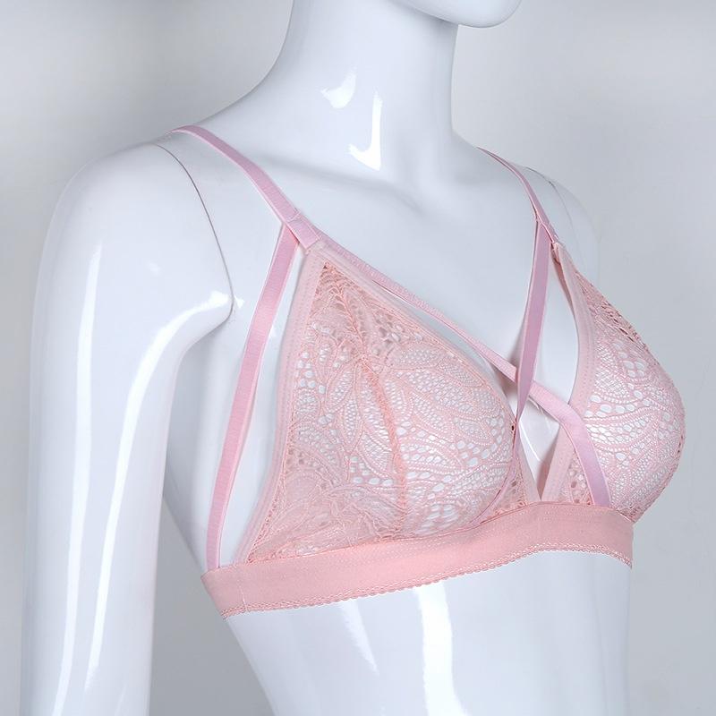 Cute Lady Mesh Floral Sheer Lace Triangle Bralette Bustier Crop Unpaded Bra SP Cute Lady Mesh Floral Sheer Lace Triangle Bralette Bustier Crop Unpaded Bra SP