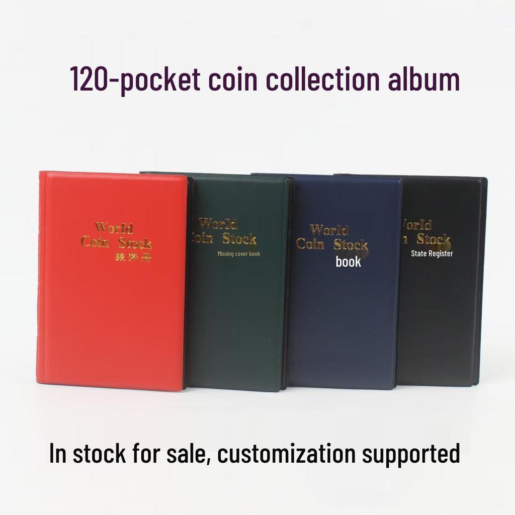 Available Simple Pocket Coin Collection Album - Portable Storage for Commemorative and Circulating Coins, Ancient Bronze Coin Album