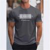 Men's Summer Loose Los Angeles Graphic Print Slim Casual Sports Round Neck Short Sleeve T-Shirt Top