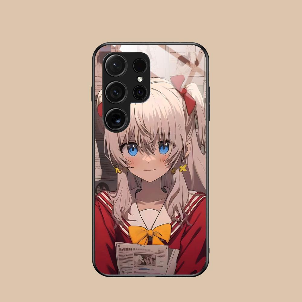 Charlotte Tomori Nao Glass Mobile Phone Case for Samsung Galaxy S26 S25 S24 S23 S22 S21 S20 Note20 Plus FE Ultra Colorful Cover