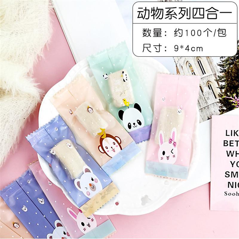 100 Stück Neue Schneeflocken-Knusperverpackung Blumentee Kekse Nougat Maschinell versiegelt Transparente Gefrostete Beutel Weihnachtsgeschenkverpackung