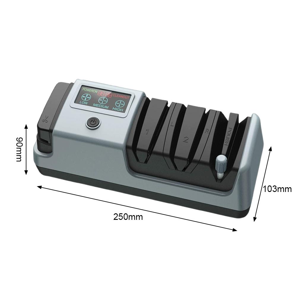 4-in-1 Electric Knife Sharpener with Adjustable Digital Display for Straight/Serrated Knives Ceramic Knives & Scissors