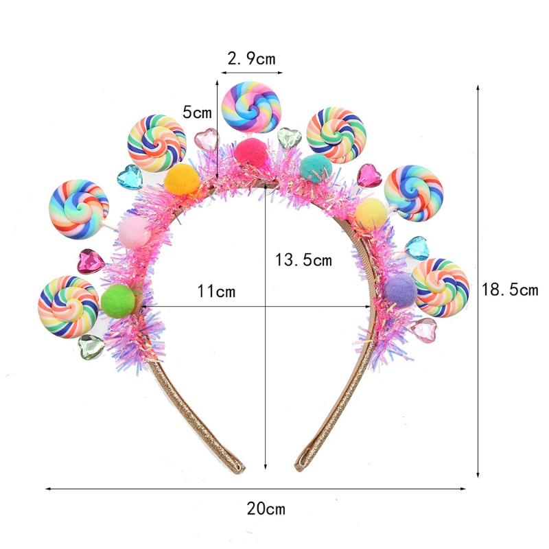 New Cartoon Lollipop Hairband Sweet Candy Hairband Girly Heart Princess Hair Accessories