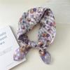 58 Floral Cotton Linen Scarf: Korean Ditsy Print Neckerchief for Spring, Summer, Autumn - Versatile Headband and Headscarf