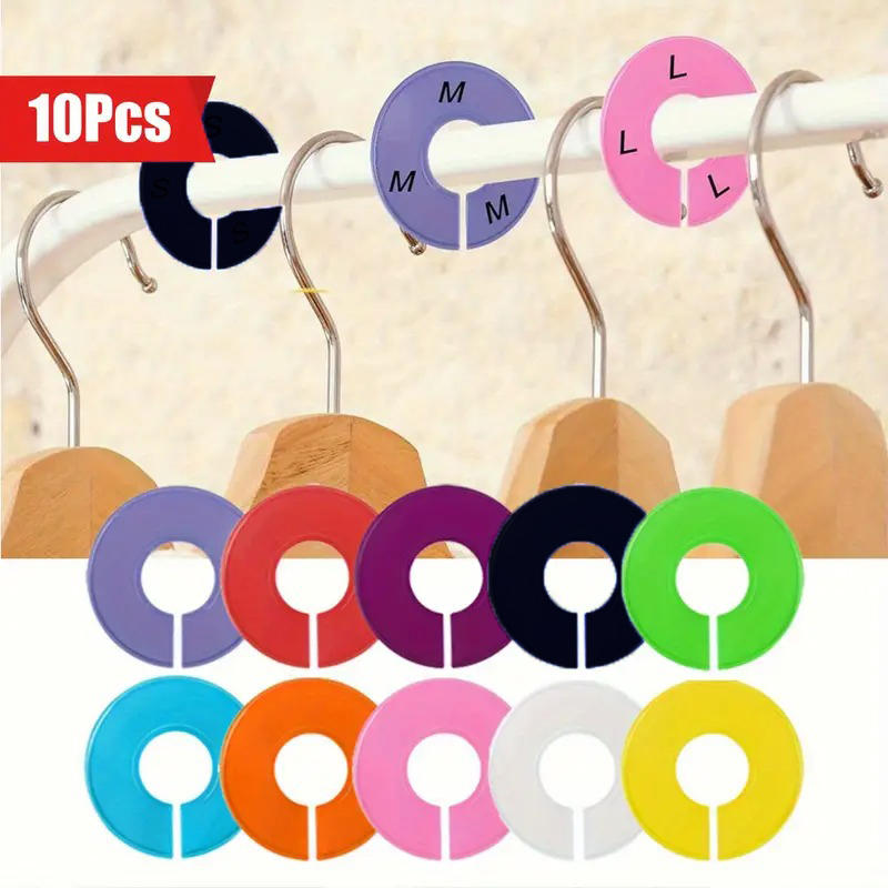 10PCS DIY Clothing Size Dividers Round Hangers Closet Dividers for Clothes Stores or Home Blank Dividers