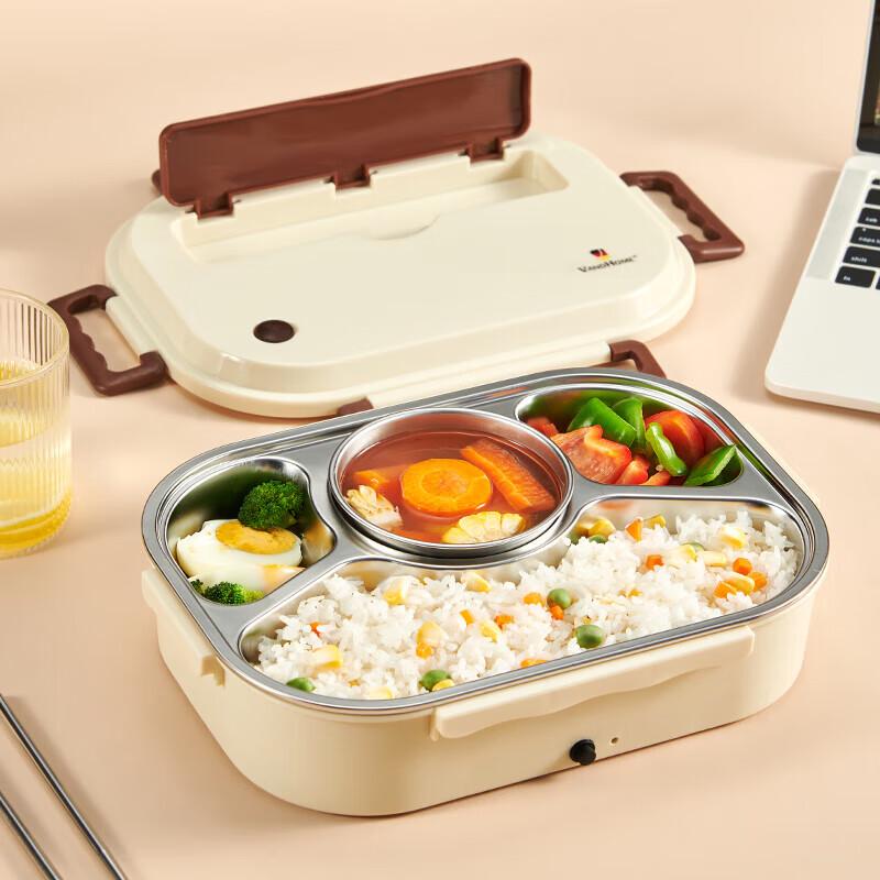 Wodebaihui 1,2 л электрический подогреваемый ланч-бокс из нержавеющей стали