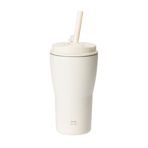 BRUNO 2-Way Straw Tumbler, Medium, 420ml, White, BHK322