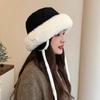 Thick Bomber Hat Windproof Ski Russian Cap Outdoors Ushanka Fur Hat  for Men Women