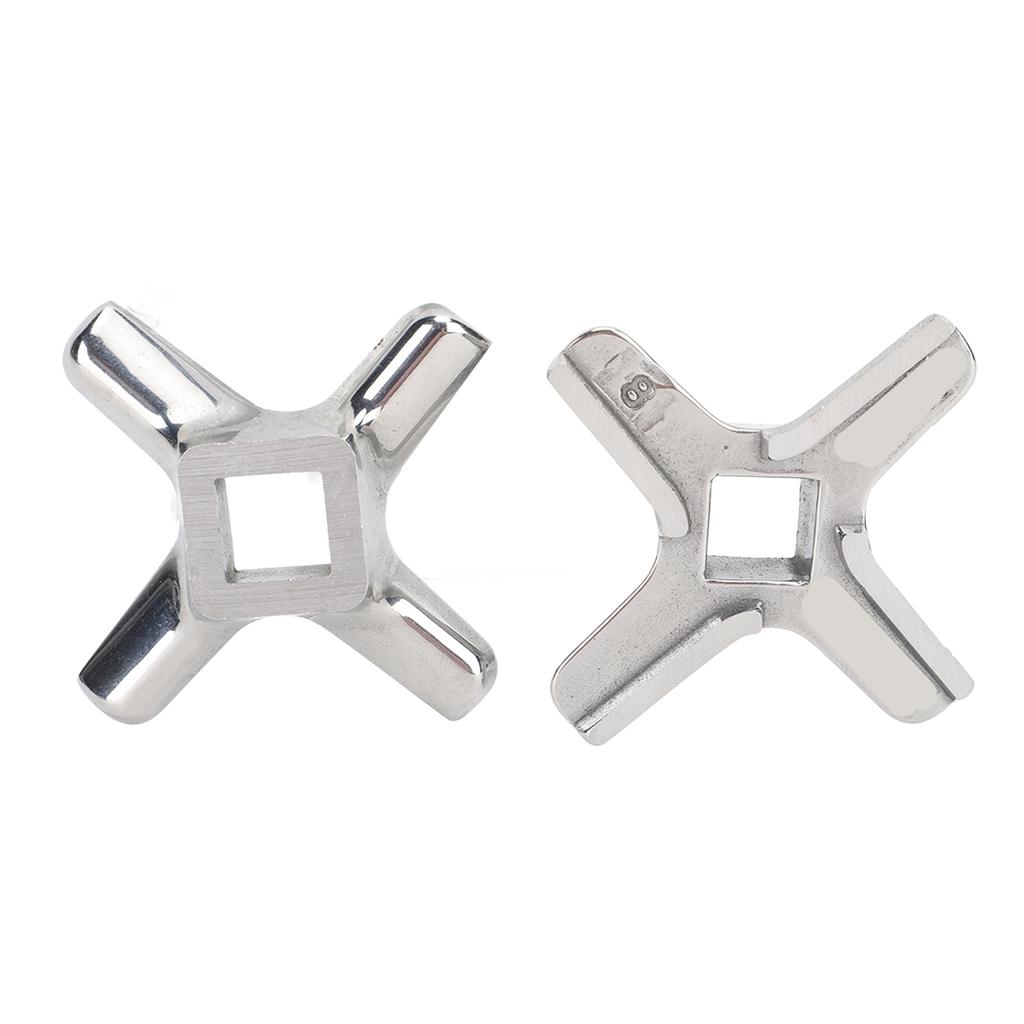 2 PIEZAS Cuchilla de Picadora de Carne Cuchillo Cortador Acero Inoxidable Fácil Reemplazo Picadora de Carne Versátil