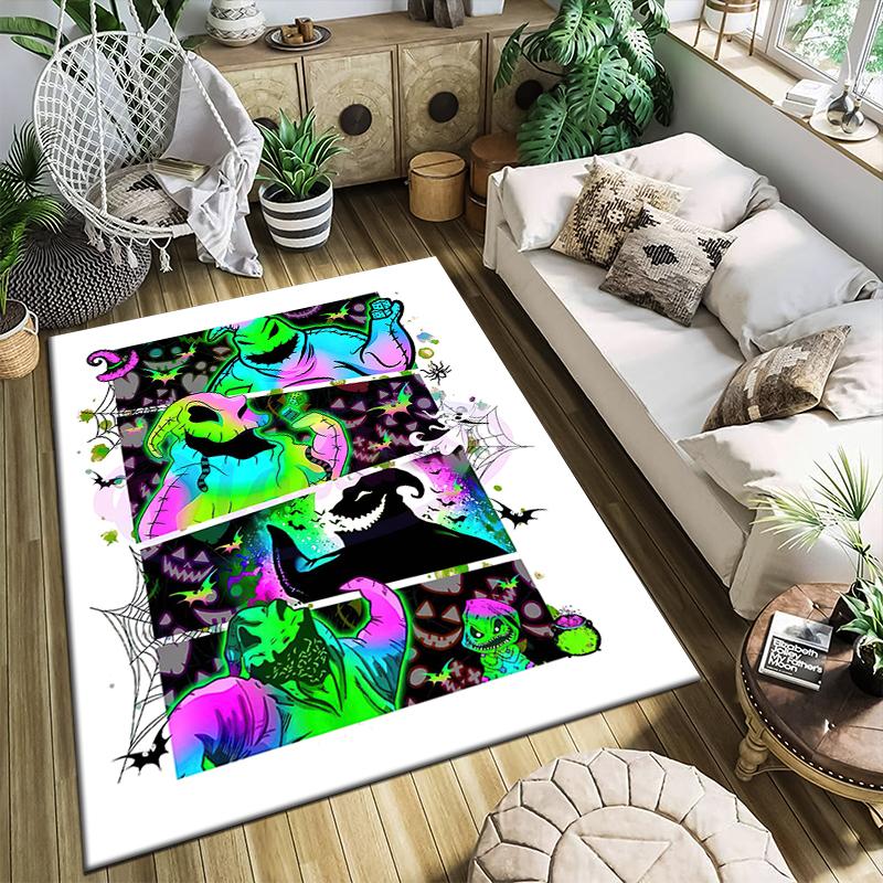1PC The Nightmare Before Christmas Rug - home decoration Carpet For Living Room Bedroom Flooring Computer Chair Area Rug