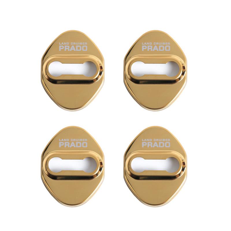 Door Lock Decoration Protection Cover flags emblem case for Toyota prado 120 fj150 land cruiser 80 accessories car styling