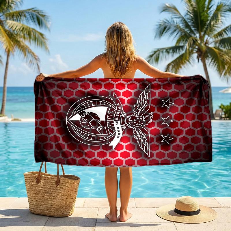 Benfica Fc Fashion Beach Towel: Ideal for Summer Adventures Soft, Absorbent and Quick Drying Suitable for Swimming and Bathing