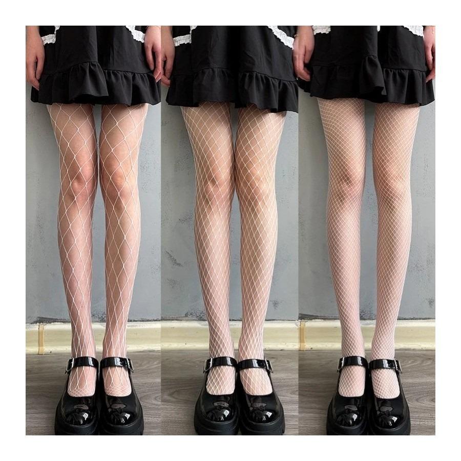 Summer Lolita Fishnet Body Stockings, Mesh Nylon Tights Lingerie, Skin Jk Fishnet Waist Hosiery, Sexy Sheer