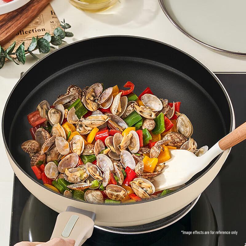 ASD 32cm Colorful Non-stick Frying Wok