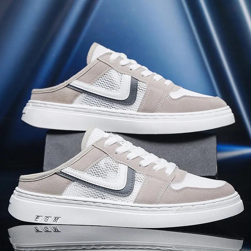 Модные мужские кроссовки Дышащие на шнуровке Повседневные для бега для мужчин Уличные — фото 4