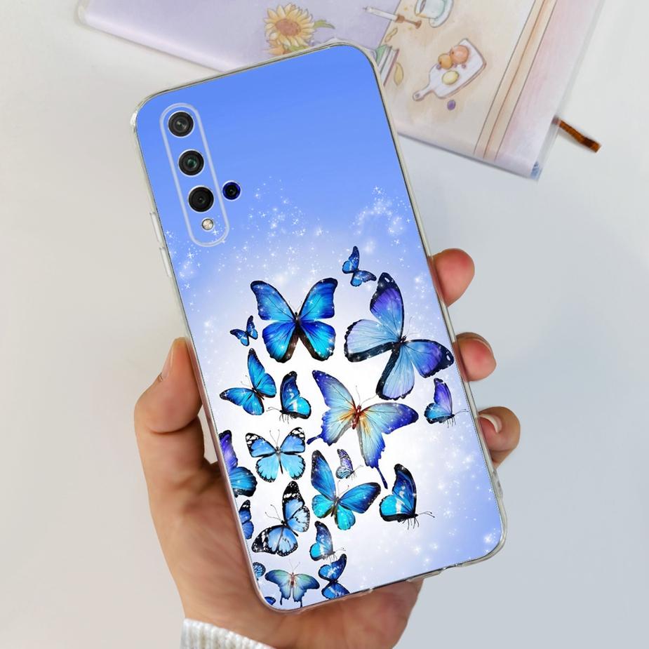 For Huawei Honor 20 Case YAL-L21 YAL-AL00 Luxury Painted Cover Soft Silicone Phone Case For Huawei Nova 5T Nova5T Honor20 Bumper