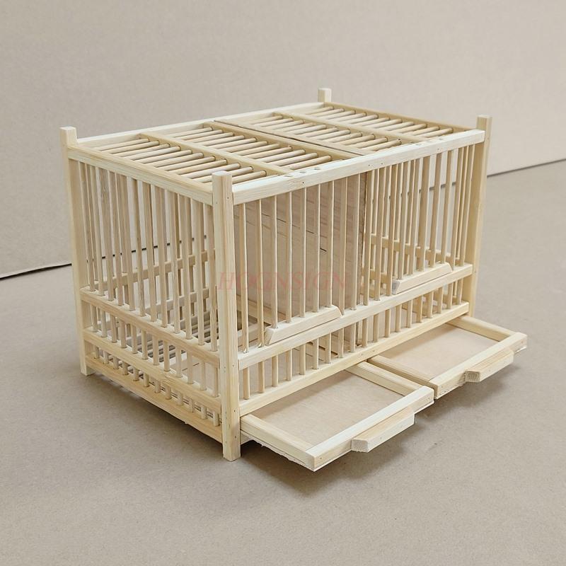 Grasshopper Cage Handmade Bamboo Woven Cricket Cage Double Grid Bamboo Cage Cultural And Playing Insect Cage