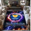 Leicester City Bedruckter Kristall-Samt-Teppich Rutschfester Kristall-Samt-Teppich für Sofa, Schlafzimmer, Innenbereich, Heimdekoration