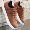 Men's Sneakers High Quality Leather Casual Shoes Fashion Platform Vulcanize Shoes for Men Street Skateboard Shoe Tenis Masculino