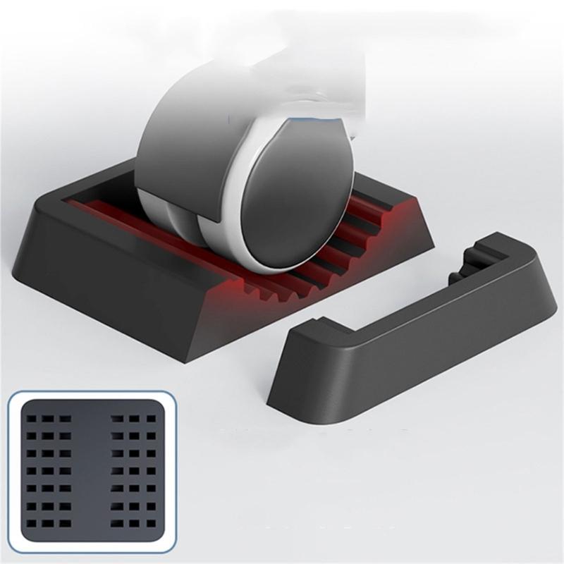 Not Slip Rubber Pad Set Furniture Wheel Not Slip Fixing Pad Wheel Stoppers Set Prevent Movement & Protect Floors