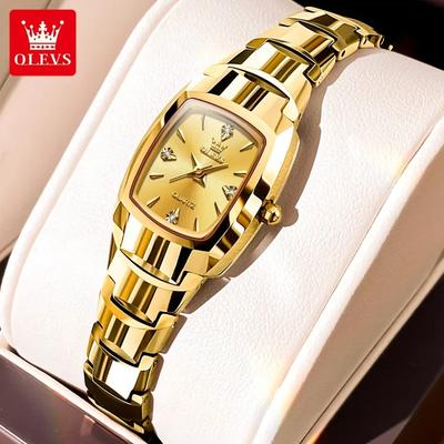 Tungsten Steel Strap Watch For Women Fashion Quartz Waterproof Women Wristwatch