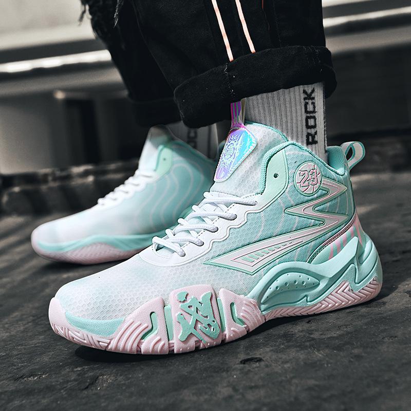 

Баскетбольные кроссовки, мужские ботинки, тренд спортивной обуви, молодые студенты, обувь для реальных боевых тренировок на цементном покрытии, цельная модель 2025 35