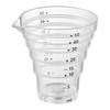 Yamazaki Jitsugyo 10360 Magnetic Tiered Measuring Cup 50mL White W6.2 X D5.6 X H6cm Tower Dishwasher Safe Floating Storage Tablespoon Teaspoon with
