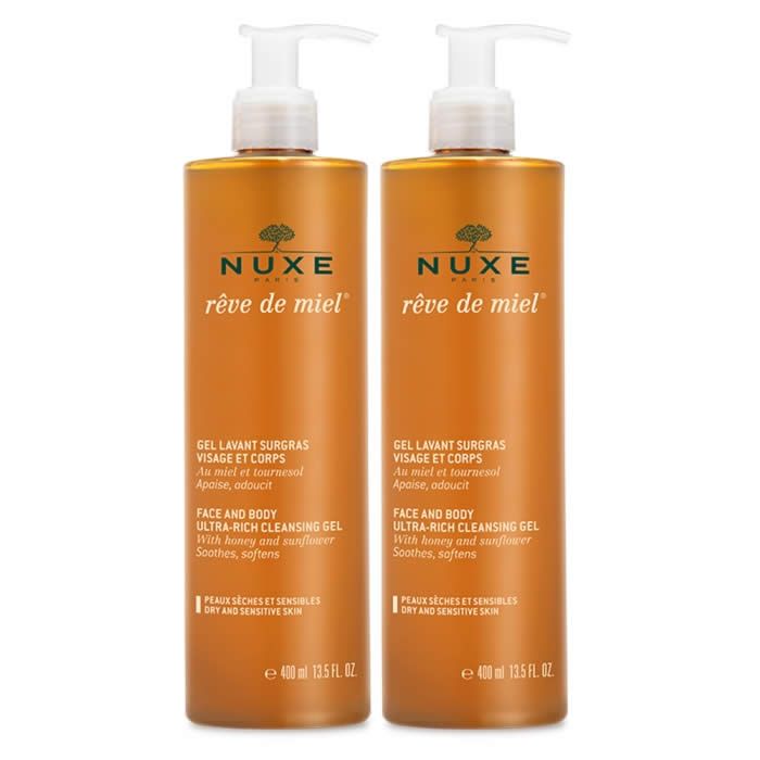 

Nuxe Reve De Miel Face And Body Cleansing Gel 2x400ml