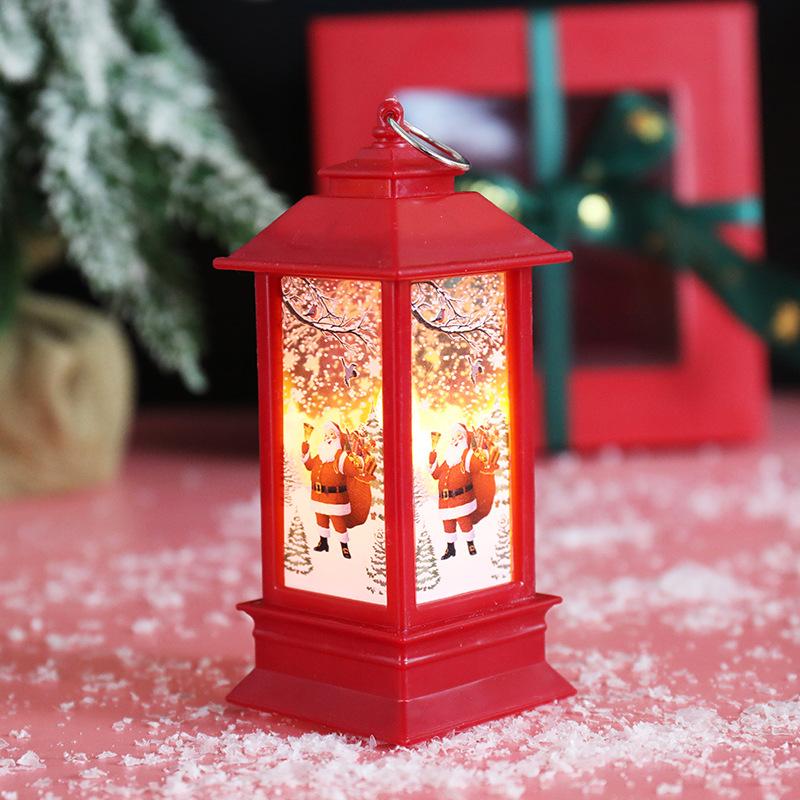 Christmas Wind Lanterns Candlestick Lights Night Lights Old Man Snowman DecorationsNight Lights Table Ornaments